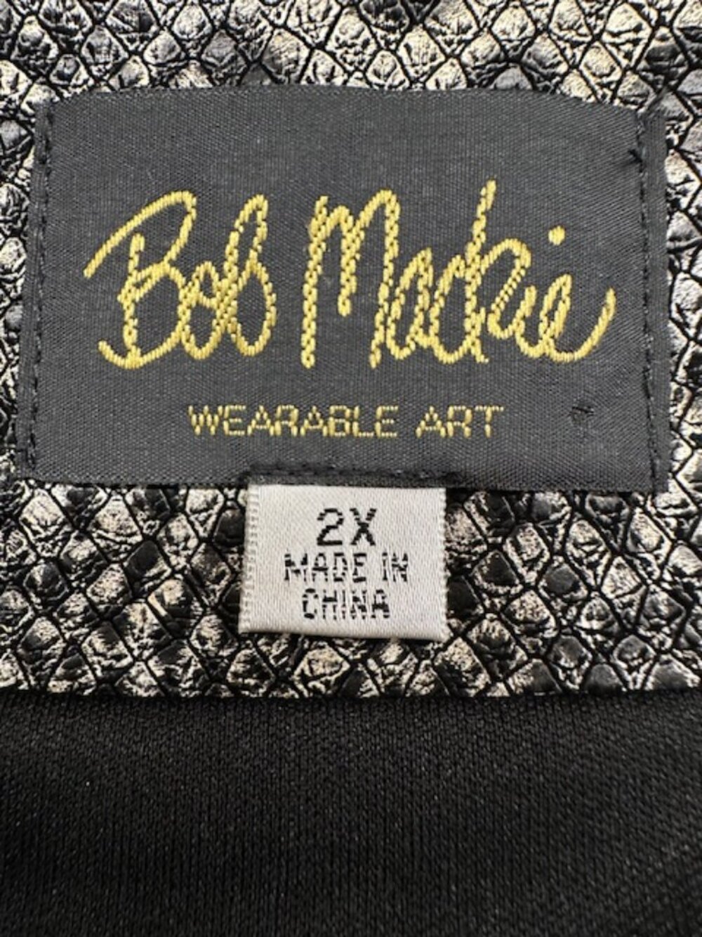 Bob Mackie Animal Print Vest Black Size XXL - Picture 7 of 8